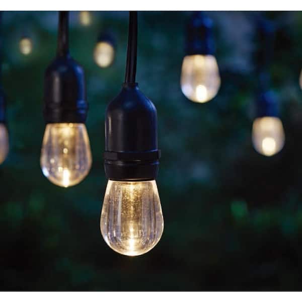 Home Collection Outdoor 24 ft. Plug-in Edison Bulb LED String Light Color with Timer and Sensor TW05L003WRGB12 - The Home Depot