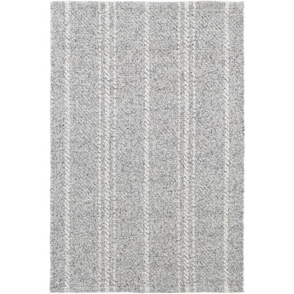 Melange Stripe Handwoven Grey/Ivory 3 ft. x 5 ft. Outdoor Area Rug