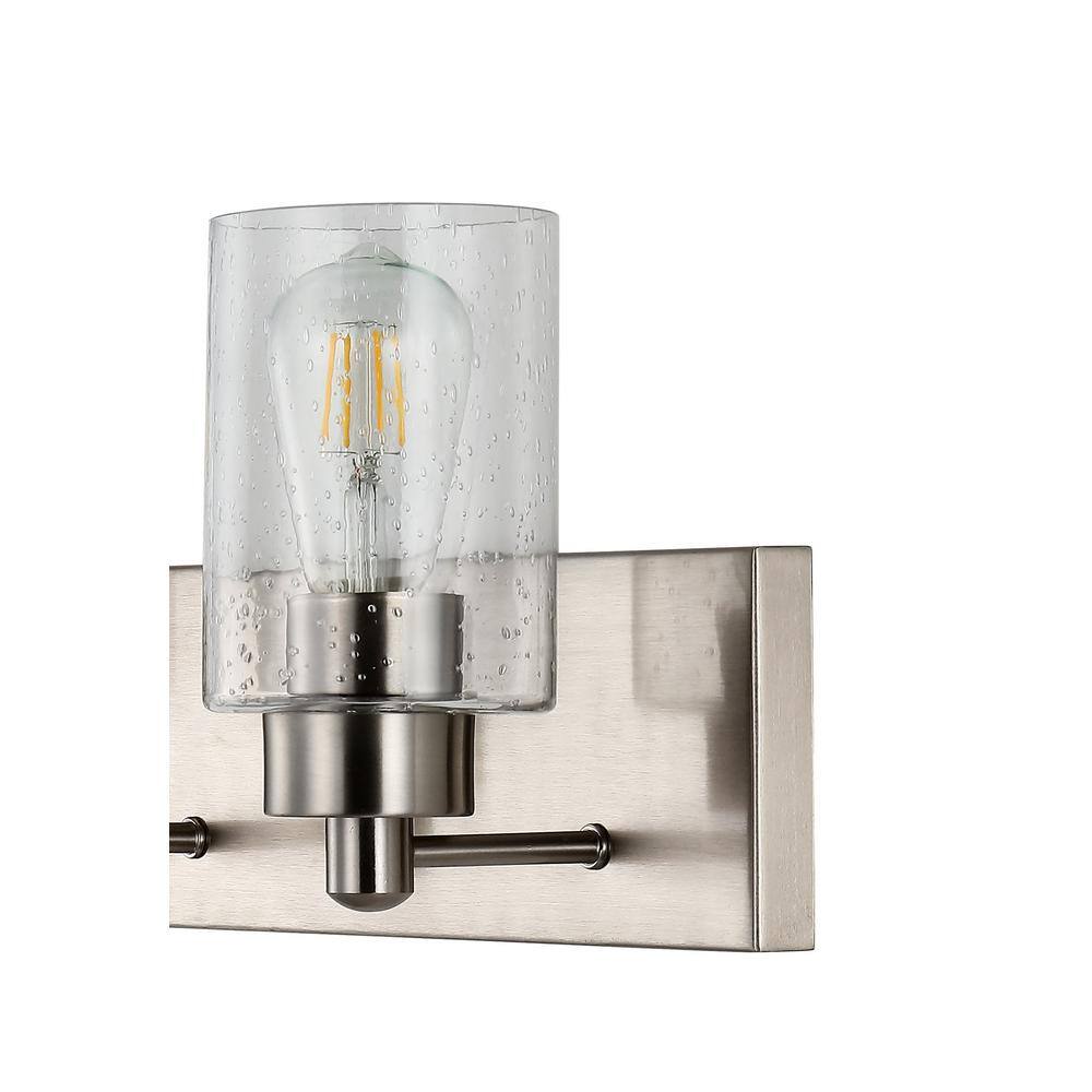 Irving 22" Nickel 3-Light Cylinder Vanity Light