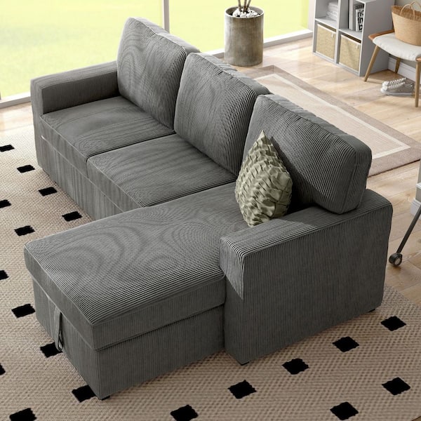 Furniture of America Roseshire 92.5 in. Straight Arm 1-Piece