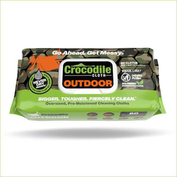 CROCODILE CLOTH Outdoor Huge Biodegradable Cloths (80-Pack)