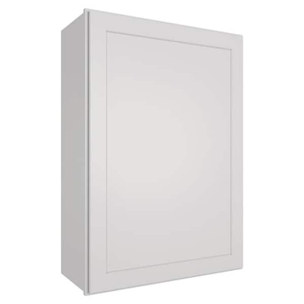 HOMEIBRO Dove Painted Shaker Style Ready to Assemble Wall Cabinet2 Door Stock Kitchen Cabinet (18 in. W x 42 in. H x 12 in. D)