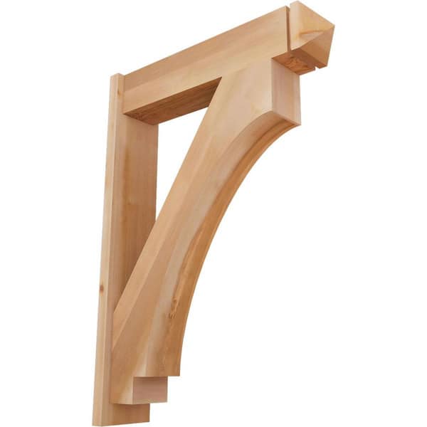 Ekena Millwork 8 in. x 44 in. x 32 in. Western Red Cedar Imperial Arts and Crafts Smooth Outlooker