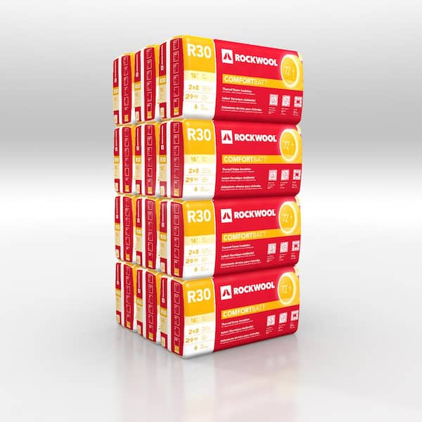 R-30 Comfortbatt 7-1/4 in. x 15 in. x 47 in. Fire Resistant Stone Wool Insulation Batt (29.9 sqft) (12-Bags)