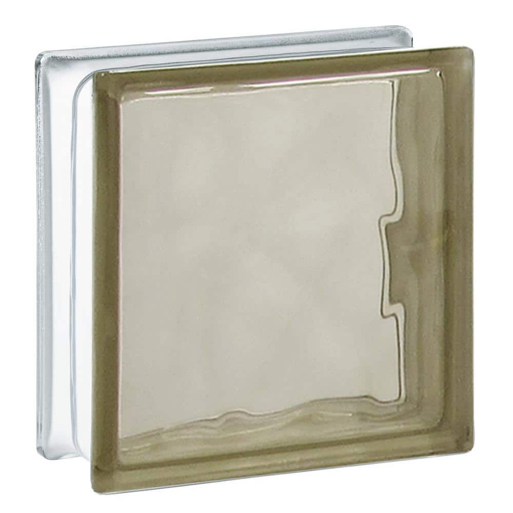 3 in. Thick Series 8 x 8 x 3 in. (10-Pack) Bronze Wave Pattern Glass Block (Actual 7.75 x 7.75 x 3.12 in.) price history on PriceWatchPro