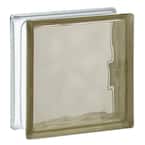 3 in. Thick Series 8 x 8 x 3 in. (10-Pack) Bronze Wave Pattern Glass Block (Actual 7.75 x 7.75 x 3.12 in.)
