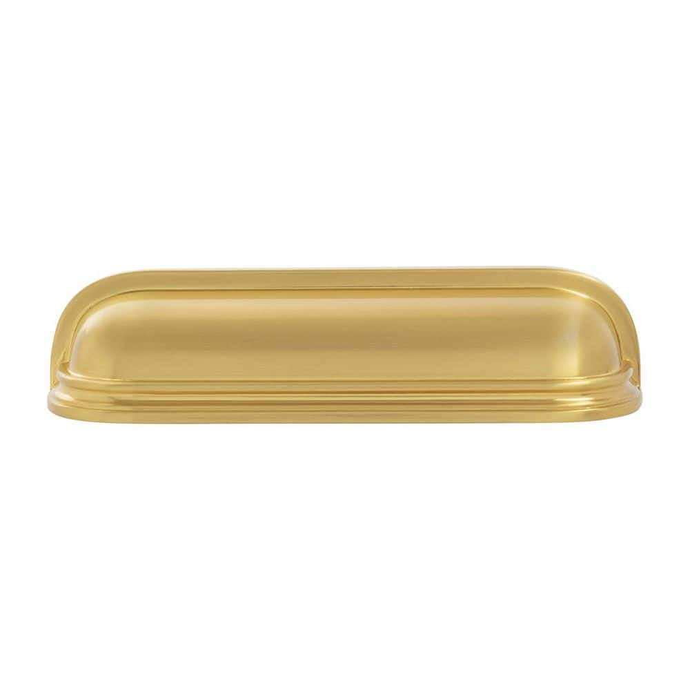 Berkshire Collection 3 in and 3-3/4 in (76mm and 96 mm) Center to Center Brushed Golden Brass Cabinet Cup Cabinet Pull price history on PriceWatchPro