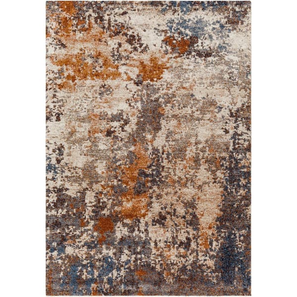 Ellamon Brown 5 ft. x 7 ft. Indoor Area Rug