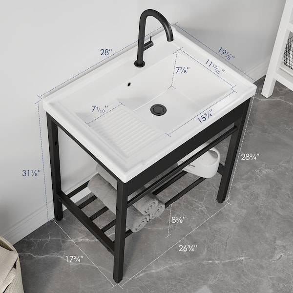Eridanus Branson 28 in. W x 19 in. D Vitreous China Eridanus Branson 28 in. W x 19 in. D Vitreous China