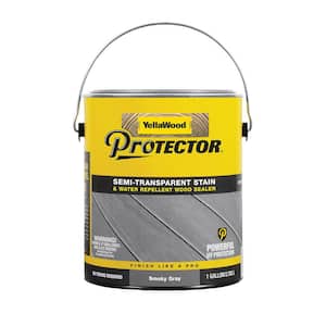 Protector 1 gal. Smoky Gray Semi-Transparent Deck Stain and Sealer