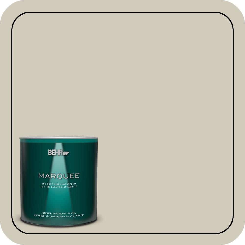 1 qt. #MQ6-31 Shoreline Haze One-Coat Hide Semi-Gloss Enamel Interior Paint & Primer product image for price tracking
