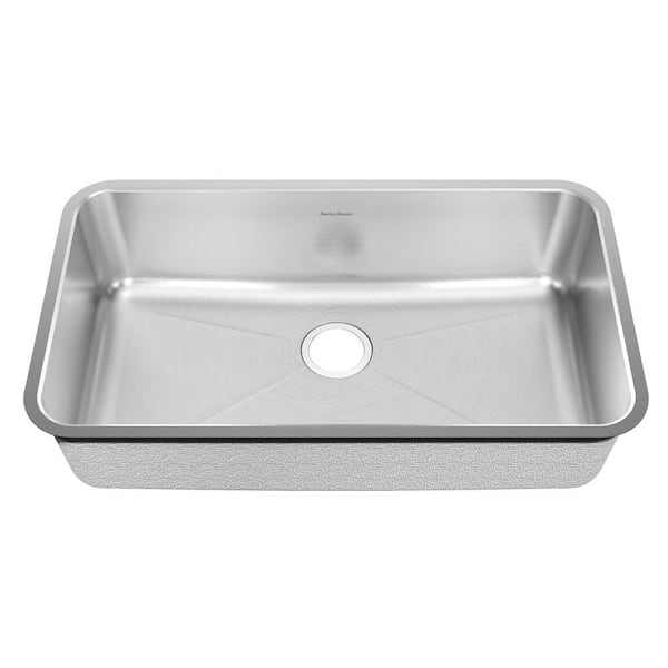 American Standard Prevoir Undermount Brushed Stainless Steel 32.75 in. 0-Hole Single Bowl Kitchen Sink