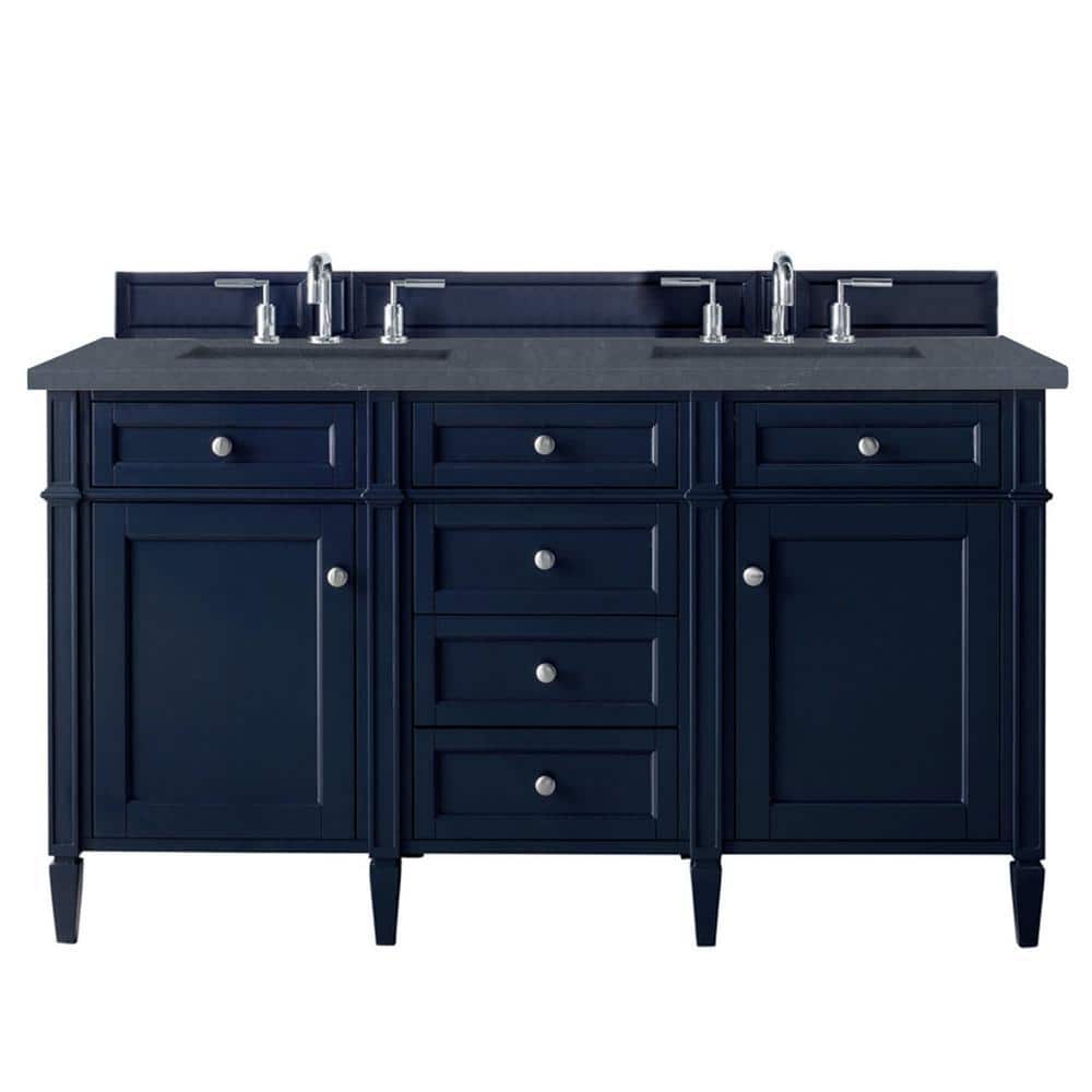 Brittany 60 in. W x 23.5 in.D x 34 in. H Double Vanity in Victory Blue with