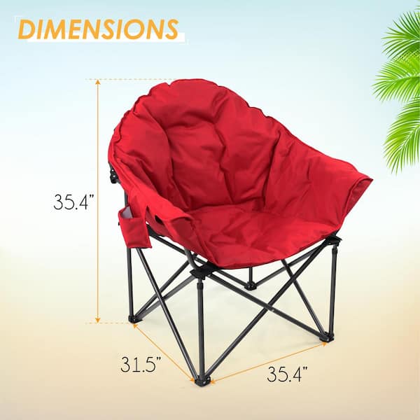 Real Living Oversized Padded Folding Chair