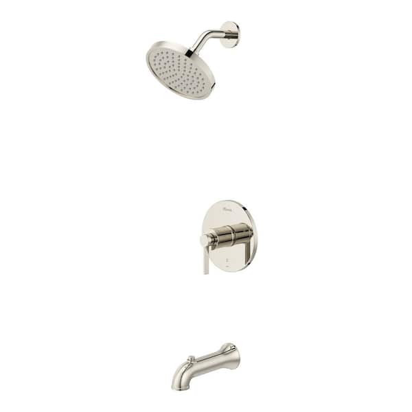 Havenridge 1-Handle Tub and Shower Trim Kit in Polished Nickel (Valve Not Included)