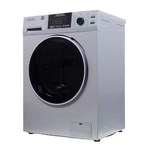 1.62 cu.ft. Pet Compact 110V Vented/Ventless 15 lbs Sani Washer Dryer Combo 1400 RPM in Silver