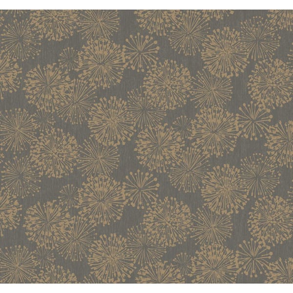 York Wallcoverings Gold Metallic Grandeur Unpasted Paper Wallpaper, 27 in. by 27 ft.