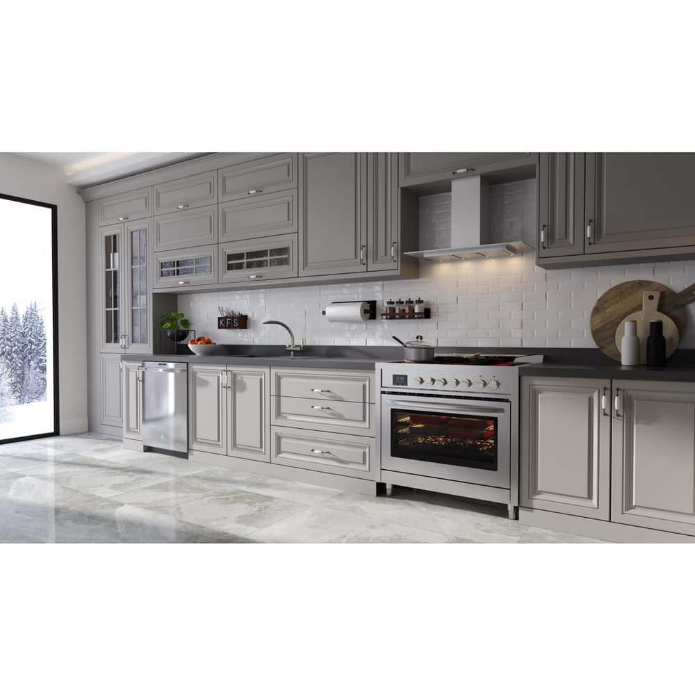 36 Inch Stainless Steel Convection Electric Range with Ceramic Cooktop