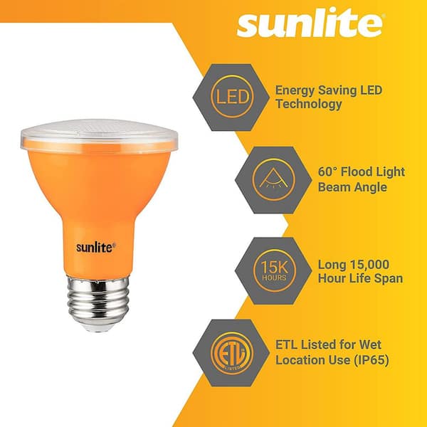 20-Watt Light Bulb - 3-pack - Orange