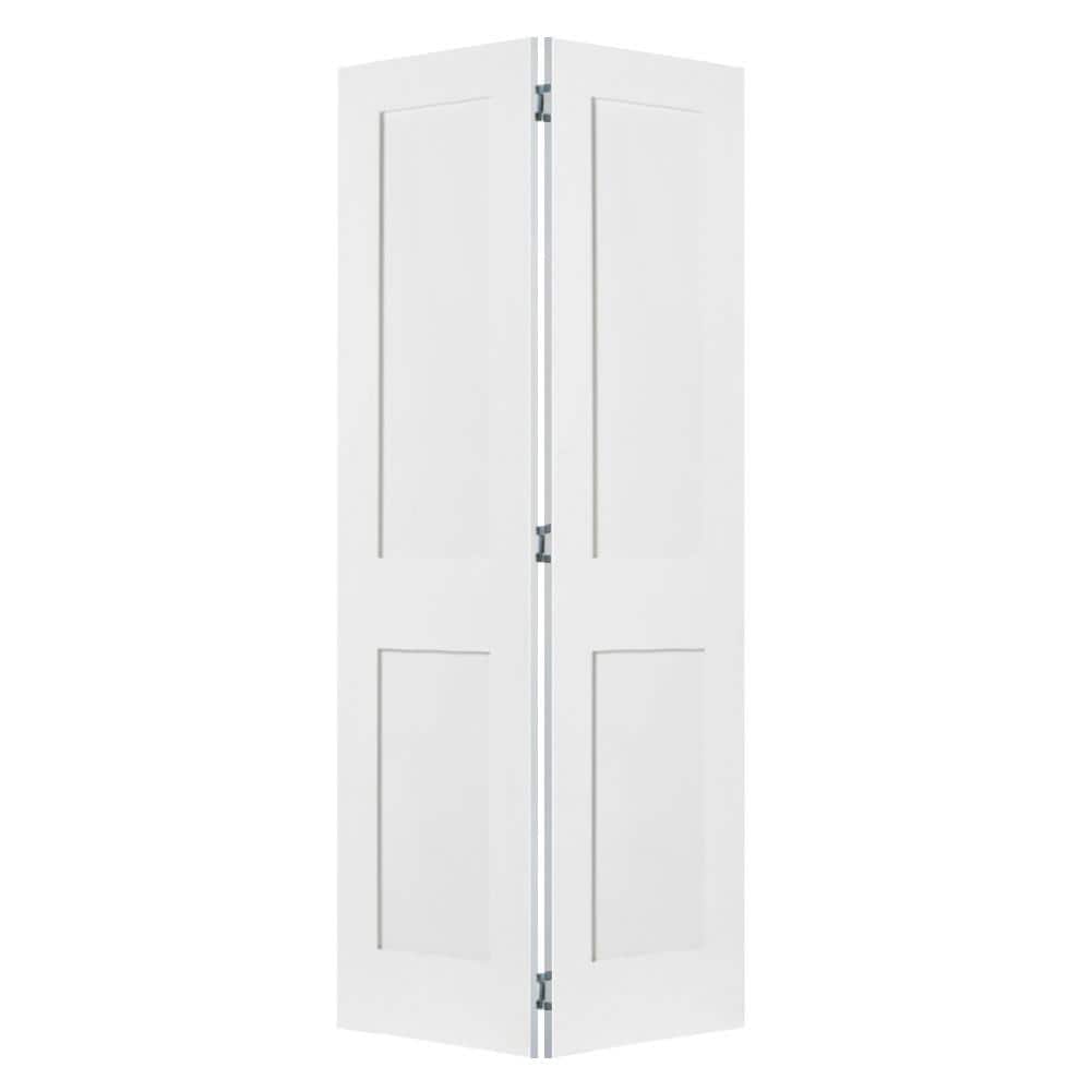 Krosswood Doors 30 in. x 80 in. Shaker 2Panel Solid Hybrid Core Primed
