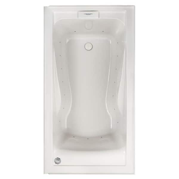 American Standard Evolution 60 in. x 32 in. Left Drain EverClean Air Bath Tub with Integral Apron in White