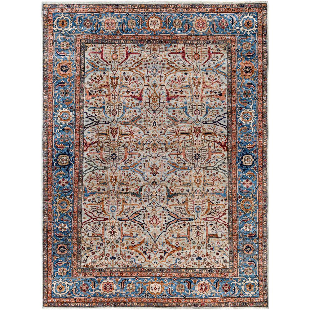 Serapi Light Gray 9 ft. x 12 ft. Tribal Wool Indoor Area Rug price history on PriceWatchPro