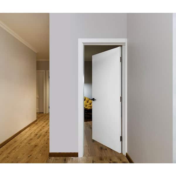 RESO 36 in. x 80 in. Left-Handed Solid Core Wood Primed Composite