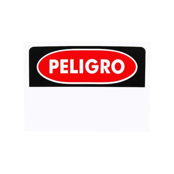 Everbilt 10 in. x 14 in. Plastic Peligro Sign