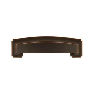 Bridges 3 in (76 mm), 3-3/4 in. (96 mm) and 5-1/16 in. (128 mm) Center-to-Center Oil-Rubbed Bronze Cup Pull (5-Pack)