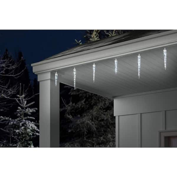 shooting star led icicle light set 8 lights