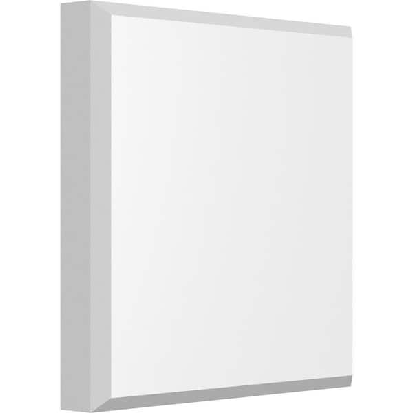 Ekena Millwork 7 in. W x 7 in. H x 1 in. P Standard Sedgwick Rosette with Beveled Edge (4-Pack)
