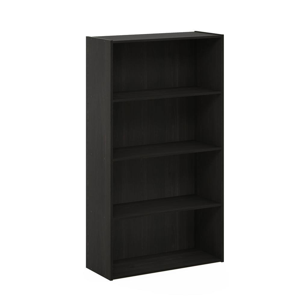 Espresso 4-Tier Engineered Wood Bookcase