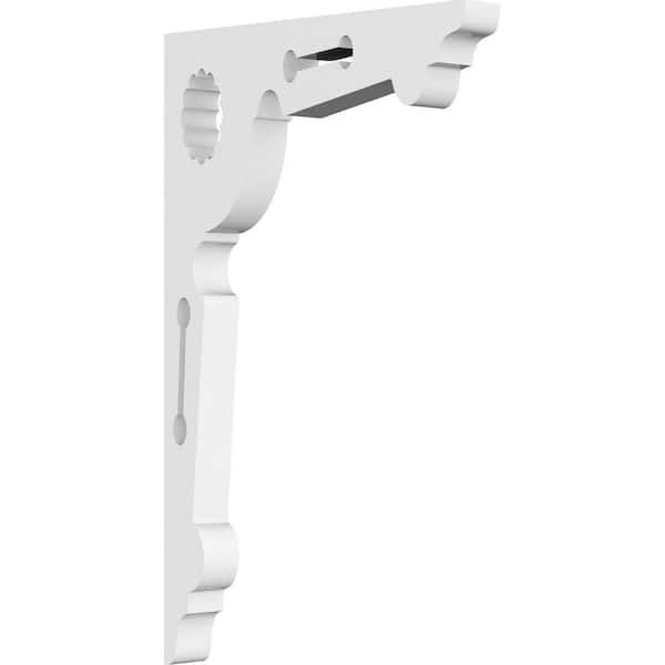 Ekena Millwork 5/8 in. W x 6 in. H x 6 in. D PVC Wellington Bracket