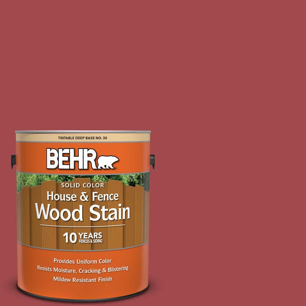 1 gal. #ICC-107 Crimson Solid Color House and Fence Exterior Wood Stain