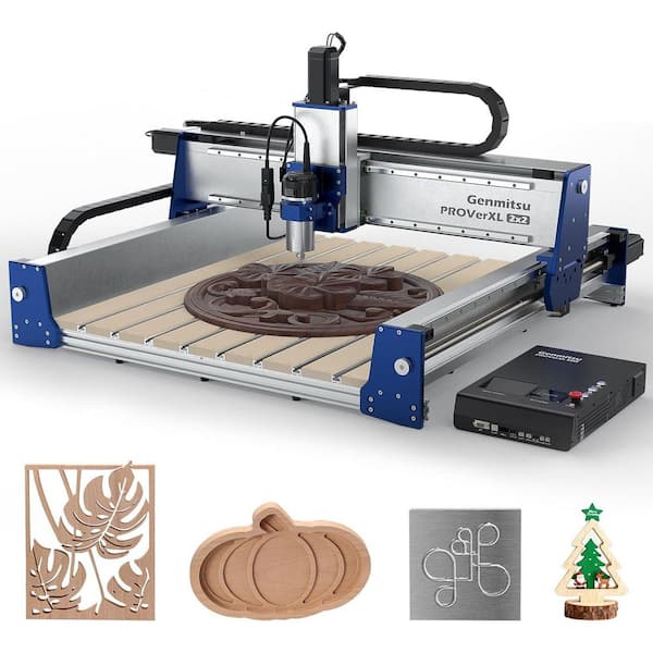 PROVerXL 2X2 CNC Router Machine, 2' x 2' CNC Machine with 710W Spindle, Closed-loop Stepper Motor for Wood Metal Carving