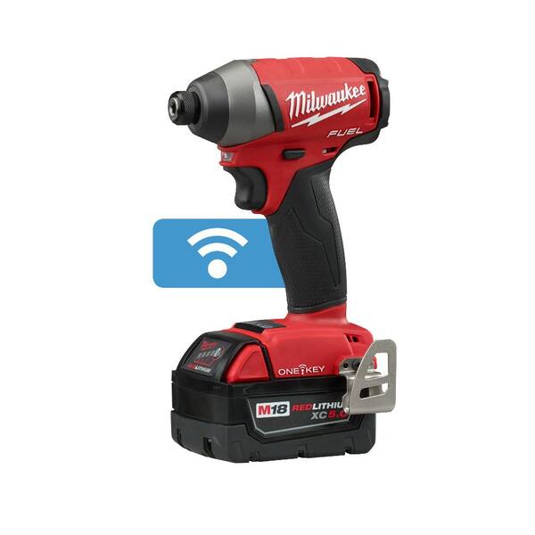 Milwaukee - M18 FUEL ONE-KEY 18V Lithium-Ion Brushless Cordless Hammer Drill/Impact Driver Combo Kit w/(2) 5.0Ah Batteries, Case
