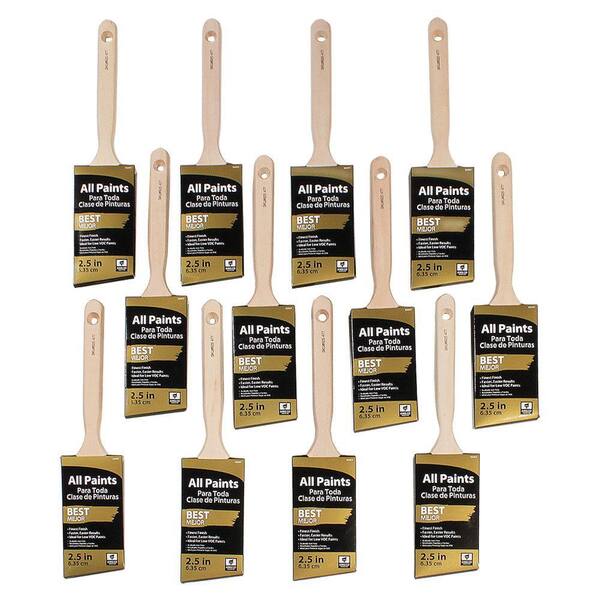 Linzer 2.5 in. Best Angle Sash Brush (12-Pack)
