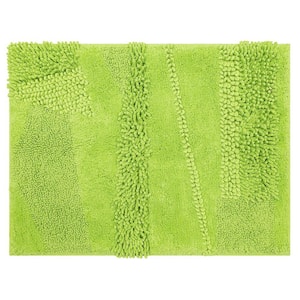 Composition Fiesta Lime 24 in. x 60 in. Cotton Bath Mat