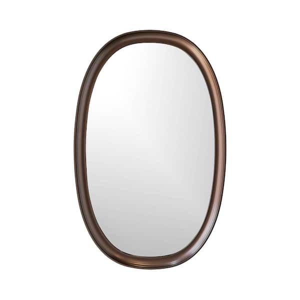 Undbranded Modern Oval Mirror, Bronze 24 in. x 38 in.