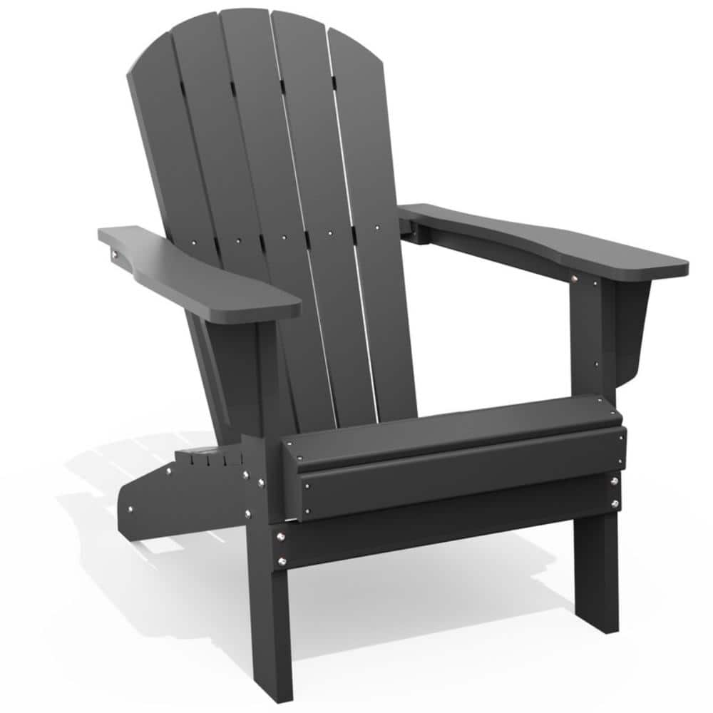 Gray All-Weather HDPE Outdoor Patio Adirondack Chair price history on PriceWatchPro