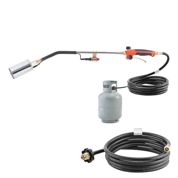 Propane Torch Weed Burner, 2,400,000 BTU with 10 ft. Hose, Heavy Duty Blow Torch with Adjustable Flame & Igniter