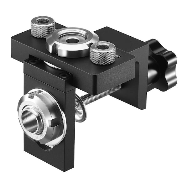 Doweling Jig Kit, Self Centering Dowel Drill Jig, Aluminum Alloy, 3-Size (5/16 in. 3/8 in. 19/32 in. ), for Wood Working