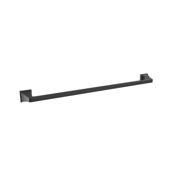 Amerock Mulholland 24 in. (610 mm) L Towel Bar in Matte Black
