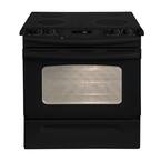 4.4 cu. ft. Slide-In Electric Range with Self-Cleaning Oven in Black