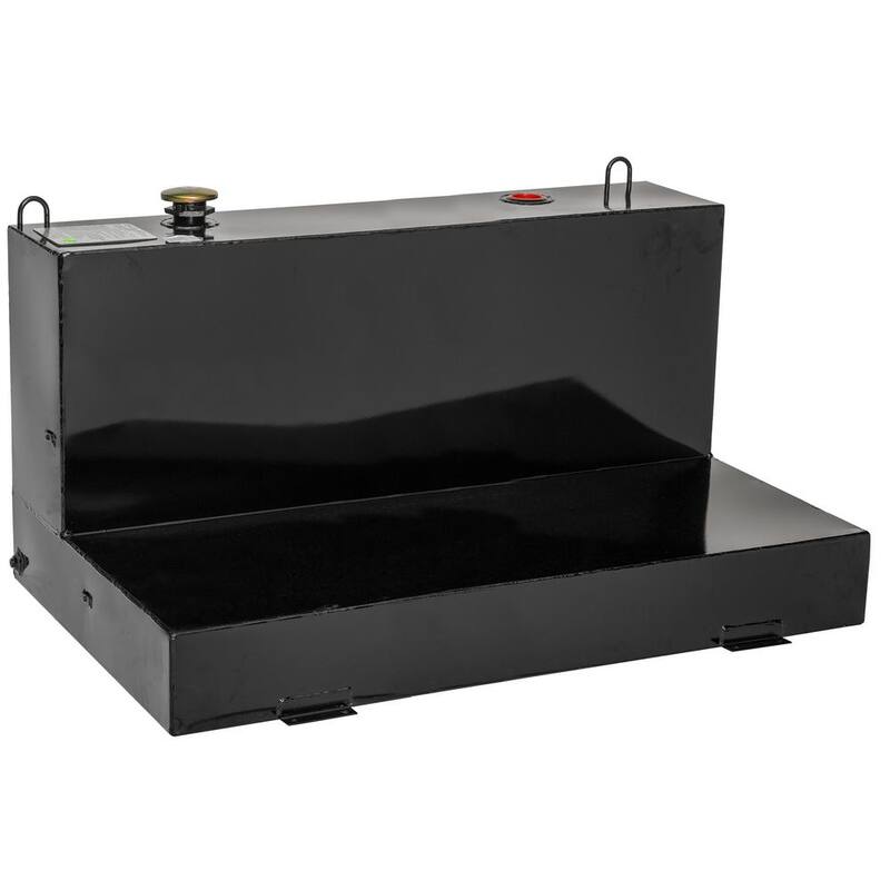 Jobox L-Shaped Steel Liquid Transfer Tank in Black