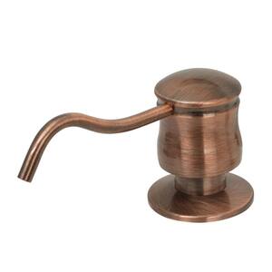 Built in Antique Copper Soap Dispenser Refill from Top with 17 oz. Bottle - 3 Years Warranty