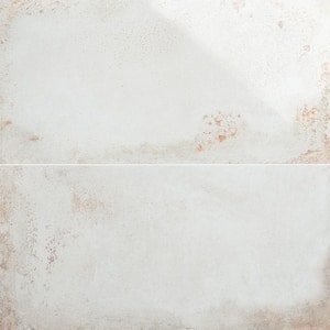 Angela Harris Fuller White 11.81 in. x 23.62 in. Polished Porcelain Floor and Wall Tile (11.62 sq. ft./Case)