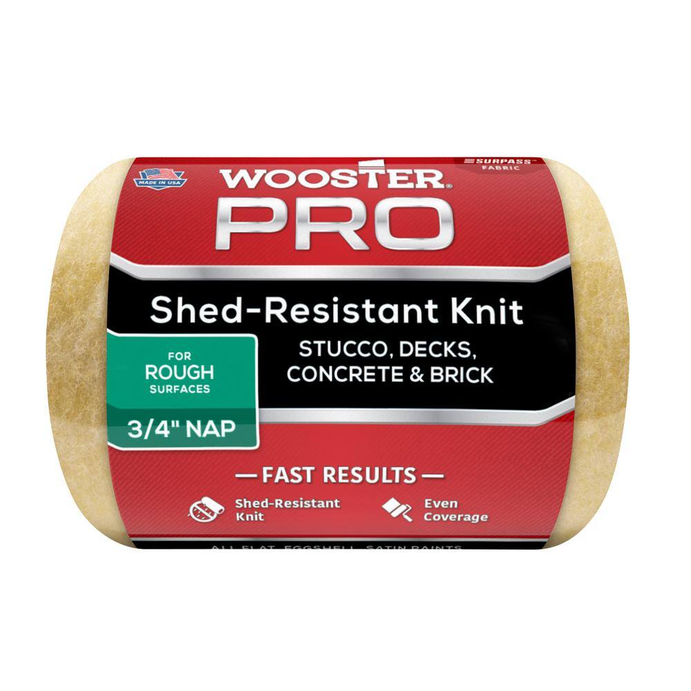 Wooster 4 in. x 3/4 in. Pro Surpass ShedResistant Knit HighDensity