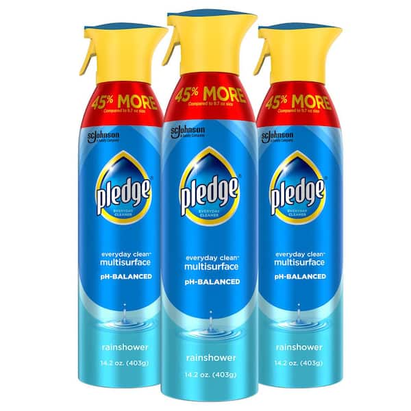 Pledge 14.2 oz. Rainshower Scent All-Purpose Multi Surface Cleaner Spray (3 Pack)