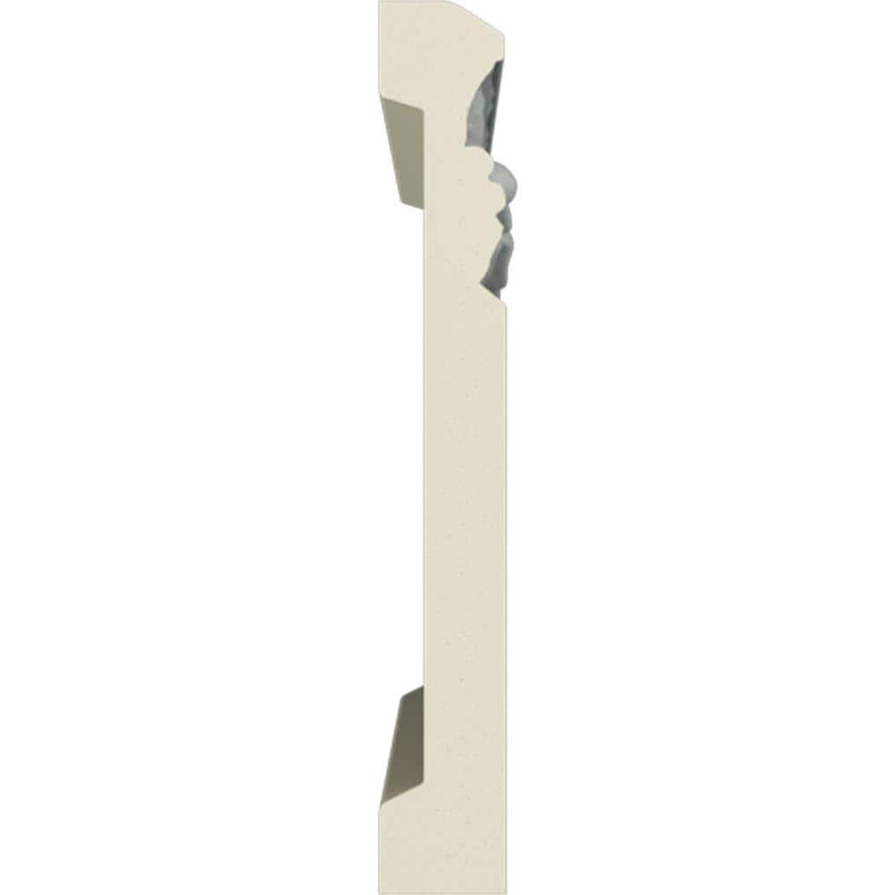 Gray Polyurethane Sussex Baseboard Moulding 94.5" Length